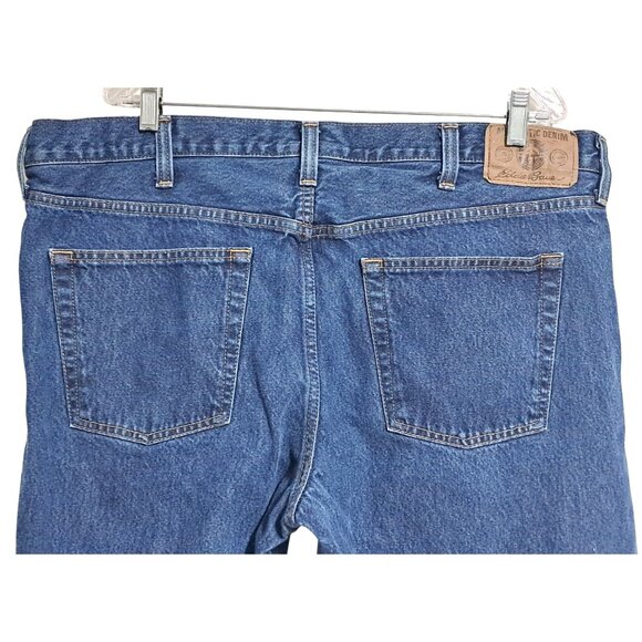 Eddie Bauer Mens Blue Denim Jeans Size 42x30 Authentic Fit Made In Mexico - Picture 7 of 13